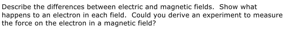 Solved Describe the differences between electric and | Chegg.com