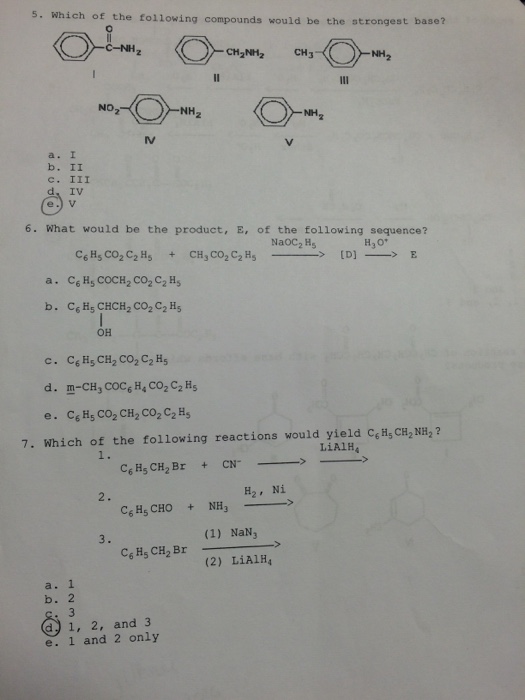 Solved I need to know the mechanism for each problem. The | Chegg.com