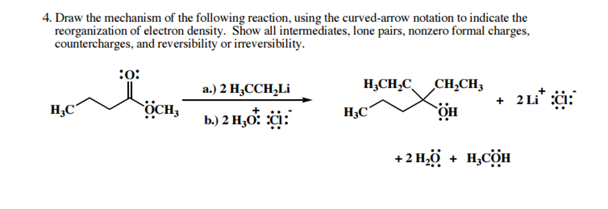 Solved Draw the mechanism of the following reaction using | Chegg.com