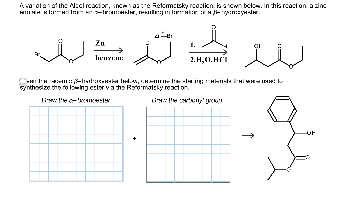 Solved A variation of the Aldol reaction, known as the | Chegg.com