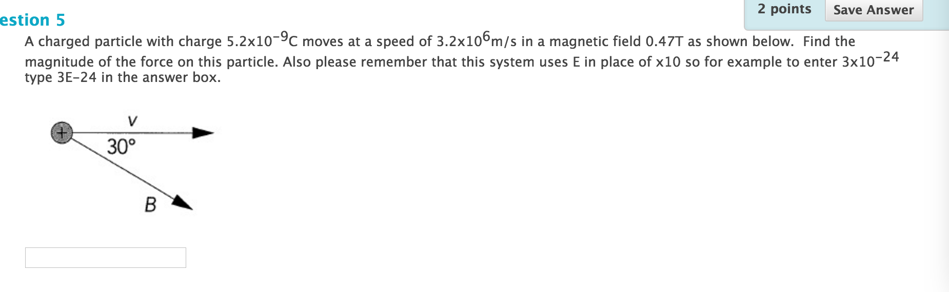 solved-a-charged-particle-with-charge-5-2-times-10-9-c-chegg