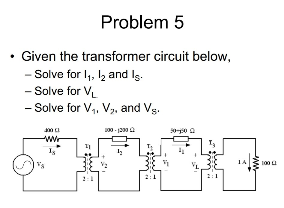 transformer problem solving with solution