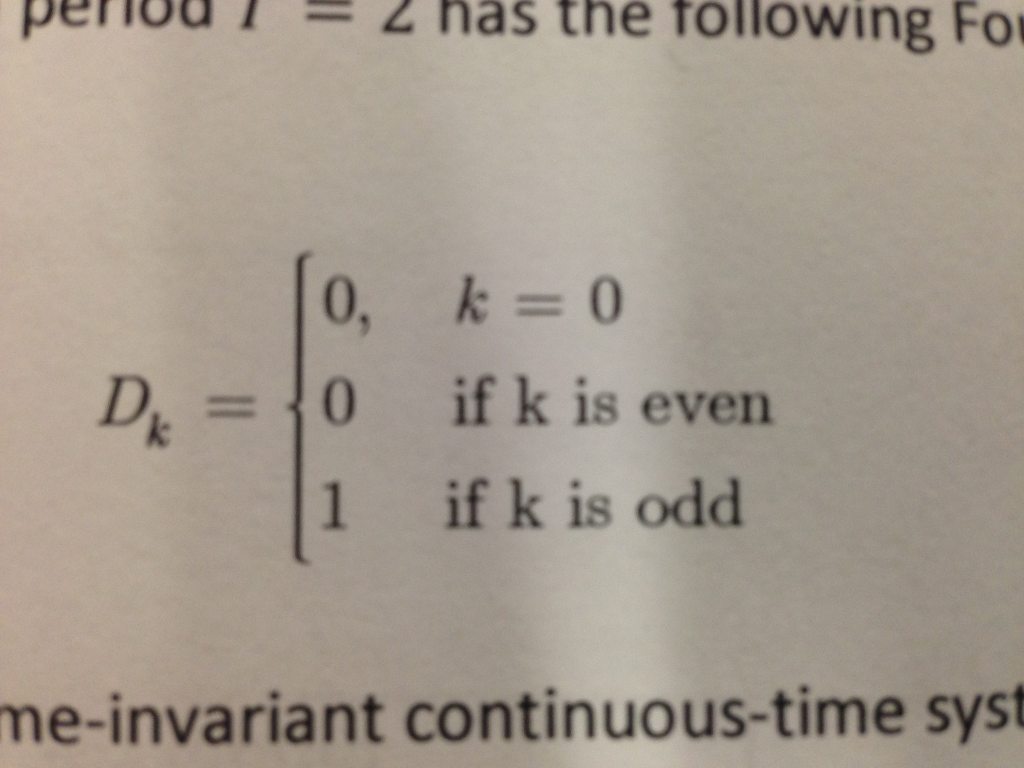 Solved A periodic signal x(t) with period T = 2 has the | Chegg.com