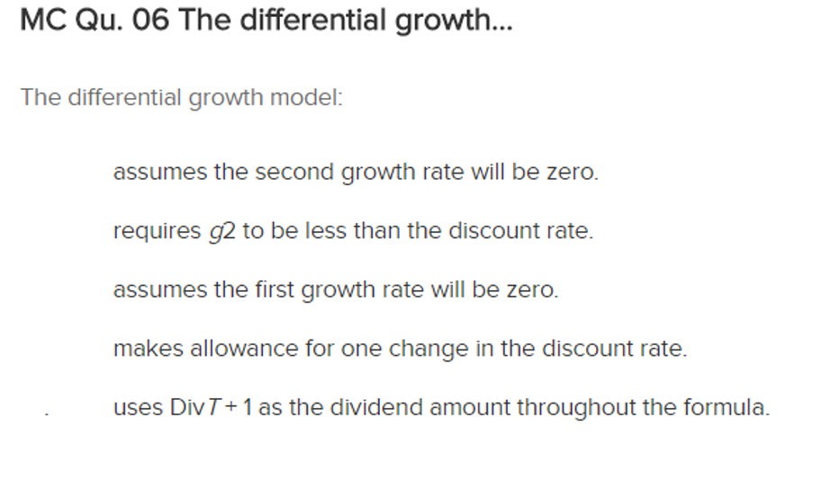 Solved The differential growth... The differential growth