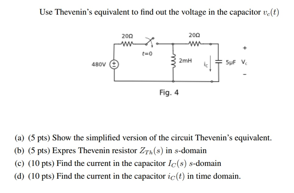 Solved Use Thevenin's equivalent to find out the voltage in