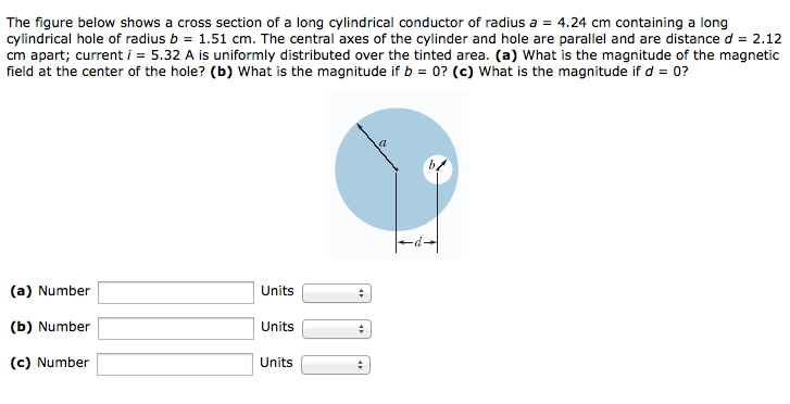 Solved The figure below shows a cross section of a long | Chegg.com