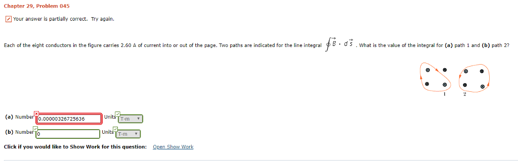 Solved Chapter 29, Problem 045 Your Answer Is Partially | Chegg.com