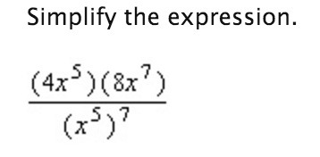 Solved Simplify the expression. 27x -6 | Chegg.com