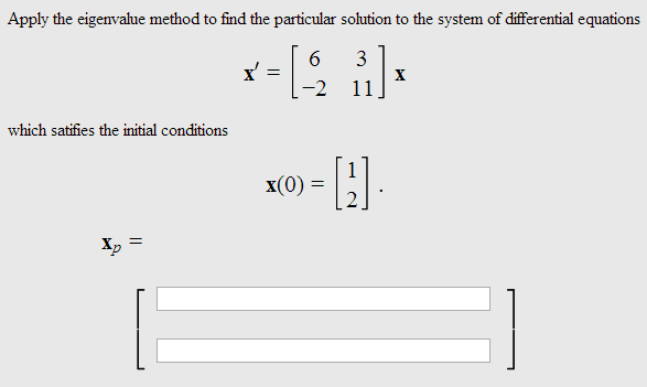 eigenvalue assignment method