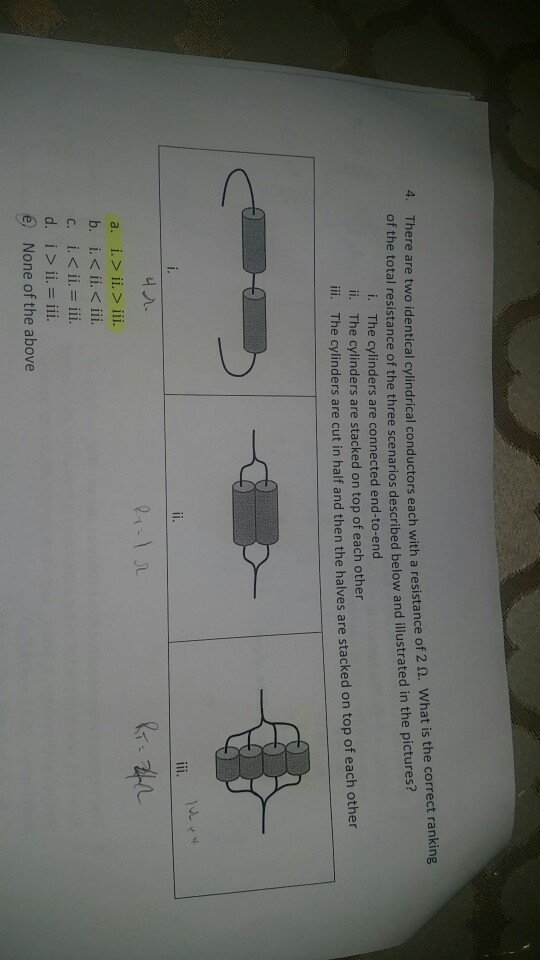 Solved There Are Two Identical Cylindrical Conductors Each | Chegg.com