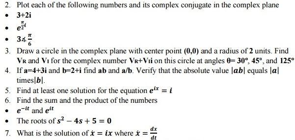 Solved Plot each of the following numbers and its complex | Chegg.com