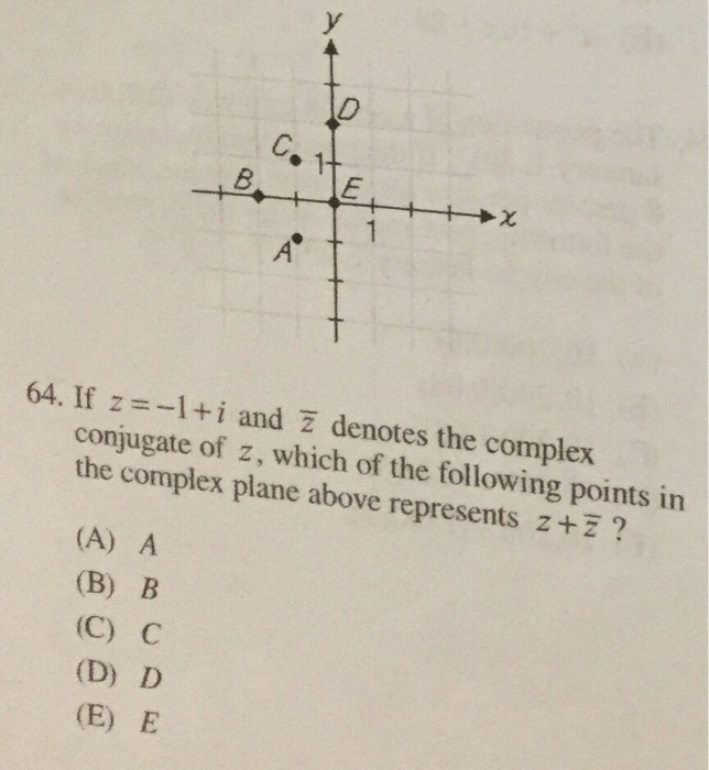 Solved If z = -1 + i and z^- denotes the complex conjugate | Chegg.com