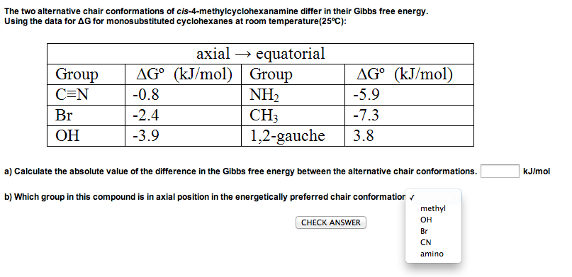 Solved The Two Alternative Chair Conformations Of Cis 4 M