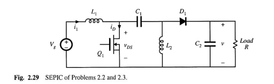 Solved Fundamental of power electronics: SEPIC converter, | Chegg.com