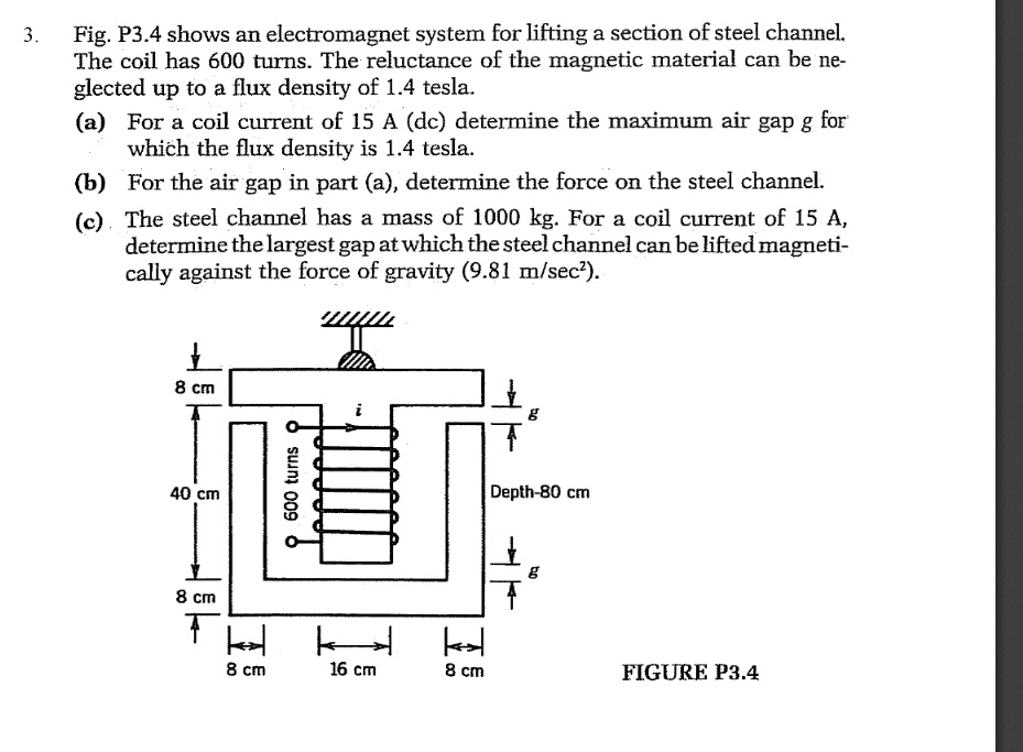 Solved Fig. P3.4 shows an system for lifting a