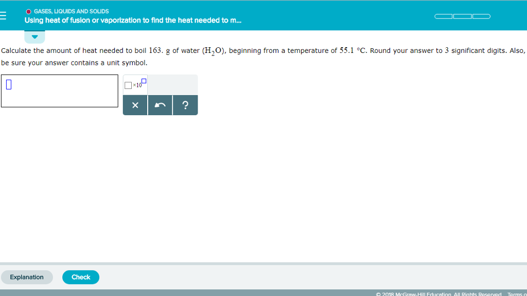 Solved GASES, LIQUIDS AND SOLIDS Using heat of fusion or