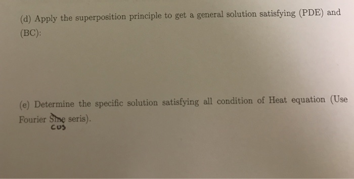 Solved Apply the superposition principle to get a general | Chegg.com