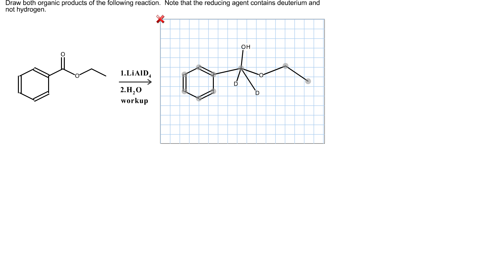 Solved Draw both organic products of the following reaction. | Chegg.com