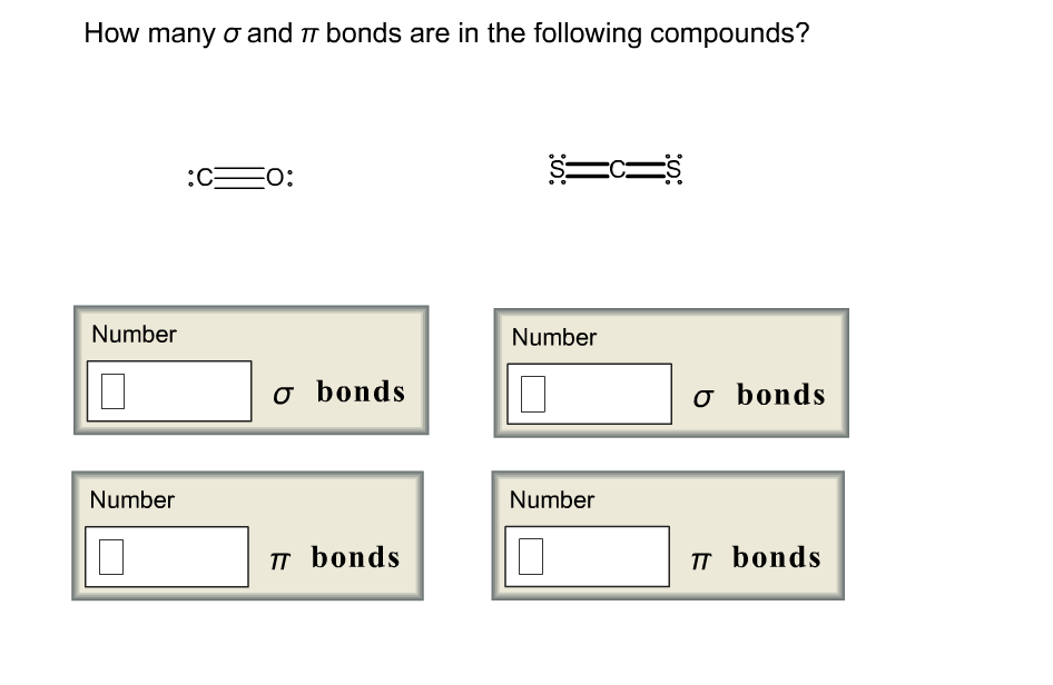 Solved How Many Sigma And Pi Bonds Are In The Following | Chegg.com