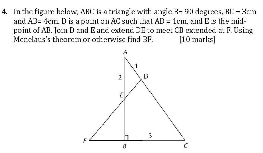 Solved In the figure below, ABC is a triangle with angle B= | Chegg.com