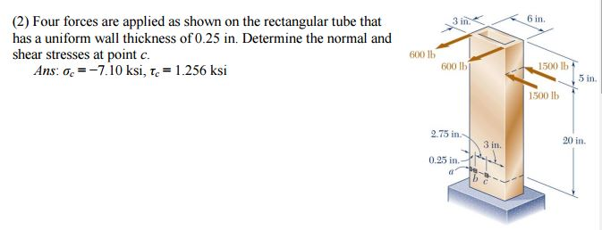 the tube shown has a uniform wall thickness of