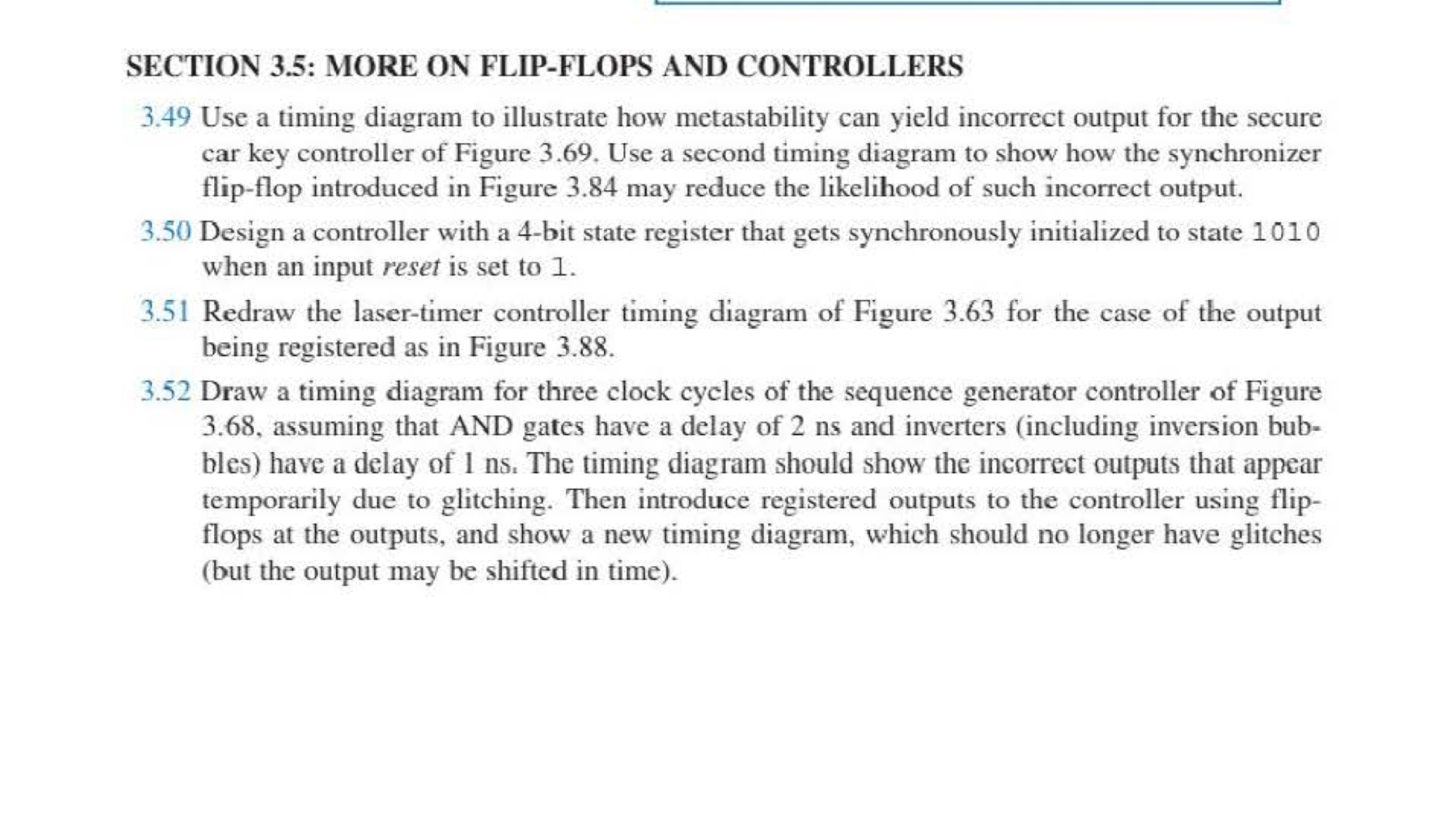 Solved I Need Help Solving Problem 3.52! Only If You Expert | Chegg.com