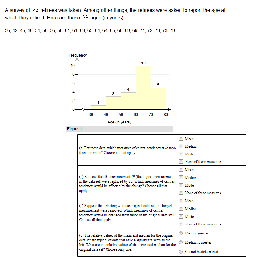 Solved A survey of 23 retirees was taken. Among other | Chegg.com