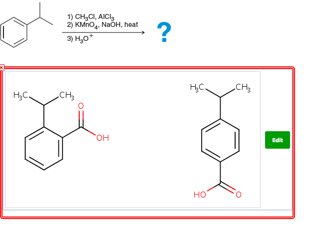 Solved 1) CH3Cl, AlCla 2) KMnO4, NaOH, heat 3) H3ot CH CH он | Chegg.com
