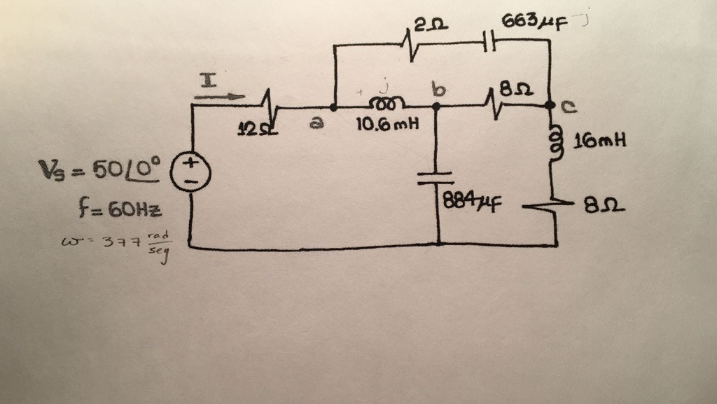 Solved AC Calculations with Impedances. For the circuit | Chegg.com