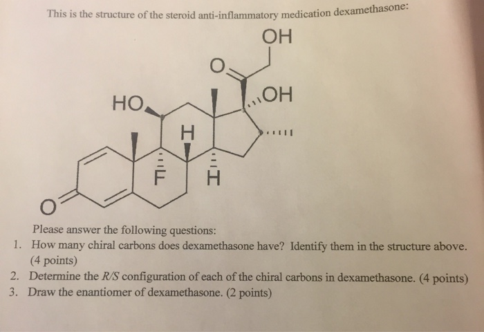 Solved This is the structure of the steroid | Chegg.com