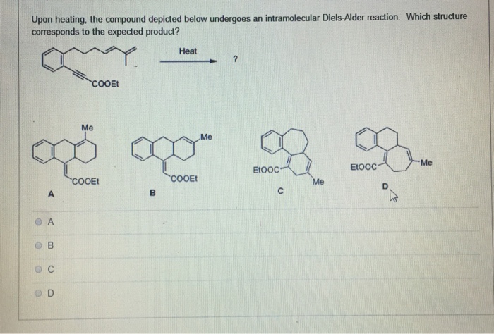 Solved Upon Heating The Compound Depicted Below Undergoes Chegg