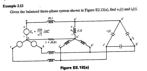 Solved Given the balanced three-phase system shown in Figure | Chegg.com