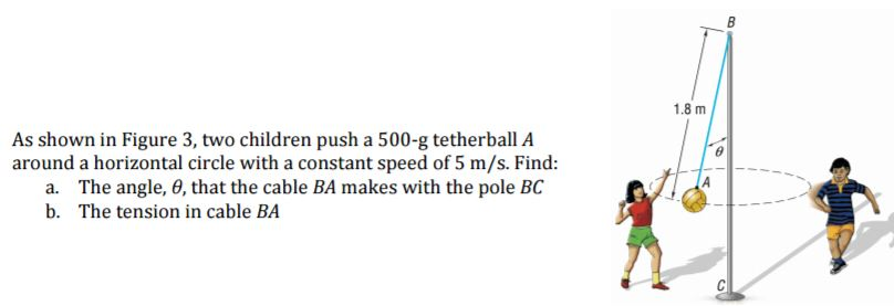 Solved As shown in Figure 3, two children push a 500-g | Chegg.com