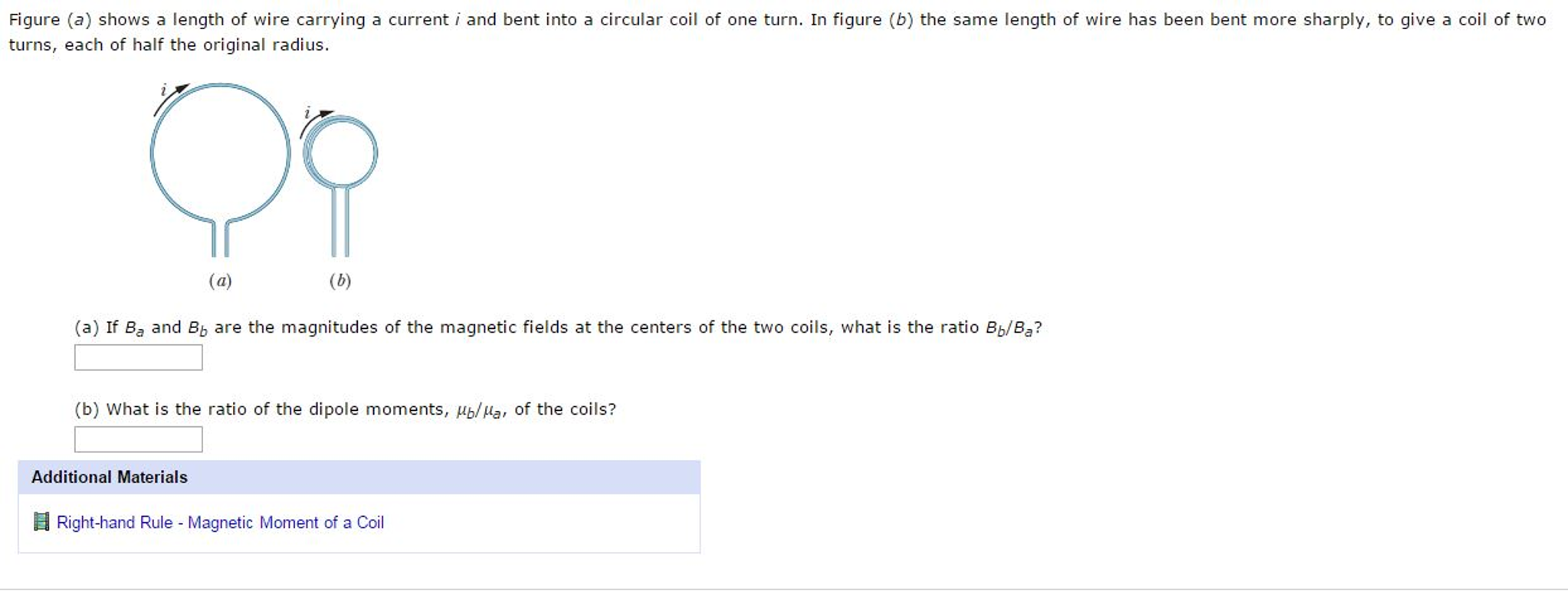 solved-figure-a-shows-a-length-of-wire-carrying-a-current-chegg