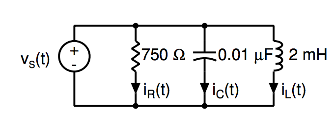 Solved For an AC voltage source vS(t) operating with | Chegg.com