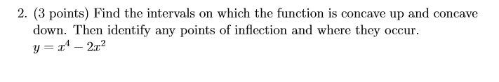 Solved Find the intervals on which the function is concave | Chegg.com
