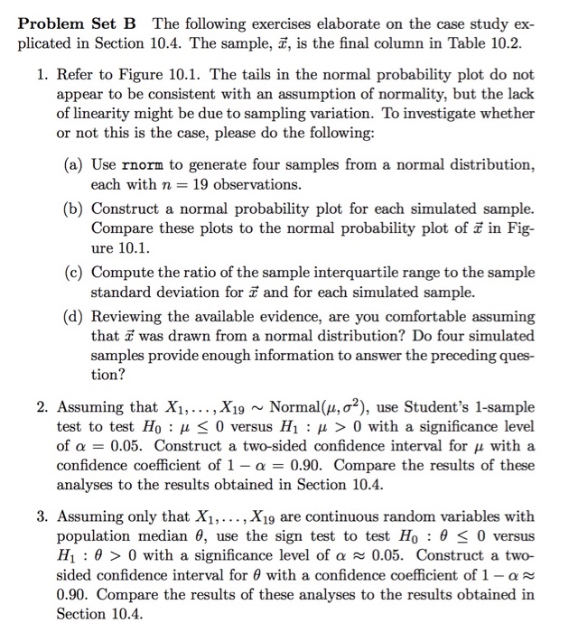 Problem Set B The Following Exercises Elaborate On | Chegg.com