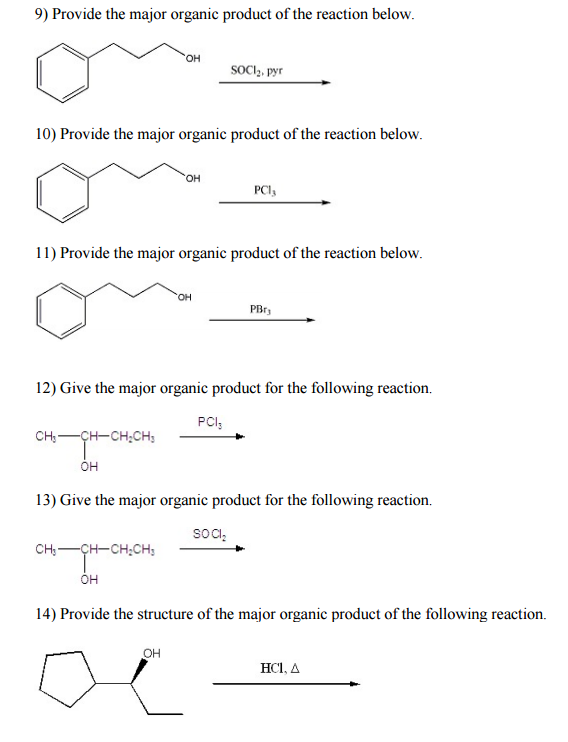 Solved Provide the major organic product of the reaction | Chegg.com