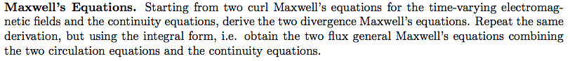 Solved Maxwell's Equations. Starting from two curl Maxwell's | Chegg.com