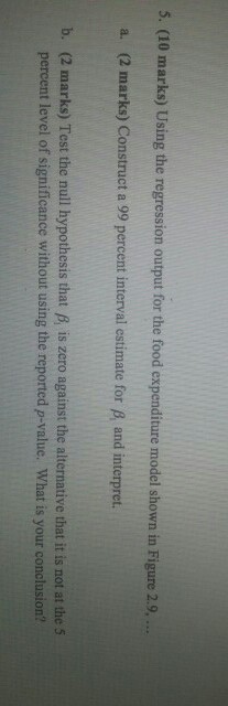 Solved 5. (10 marks) Using the reg e model shown in Figure | Chegg.com