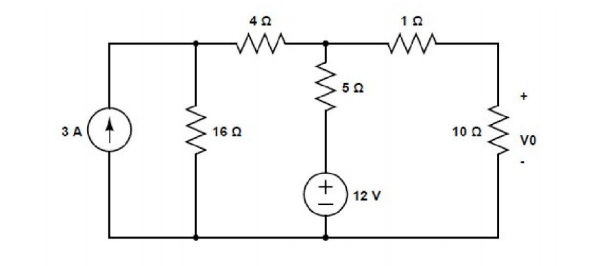 Solved Apply Thevenin’s theorem to find V0 in the | Chegg.com