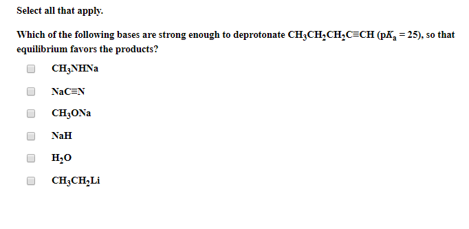 Solved Select all that apply Which of the following bases | Chegg.com