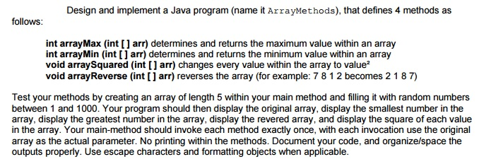 Solved Design and implement a Java program (name it | Chegg.com