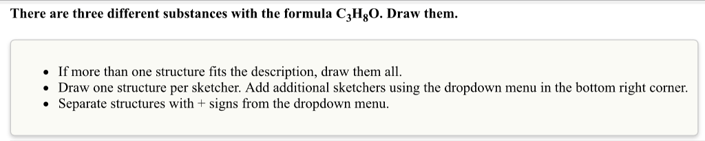 Solved There are three different substances with the formula | Chegg.com