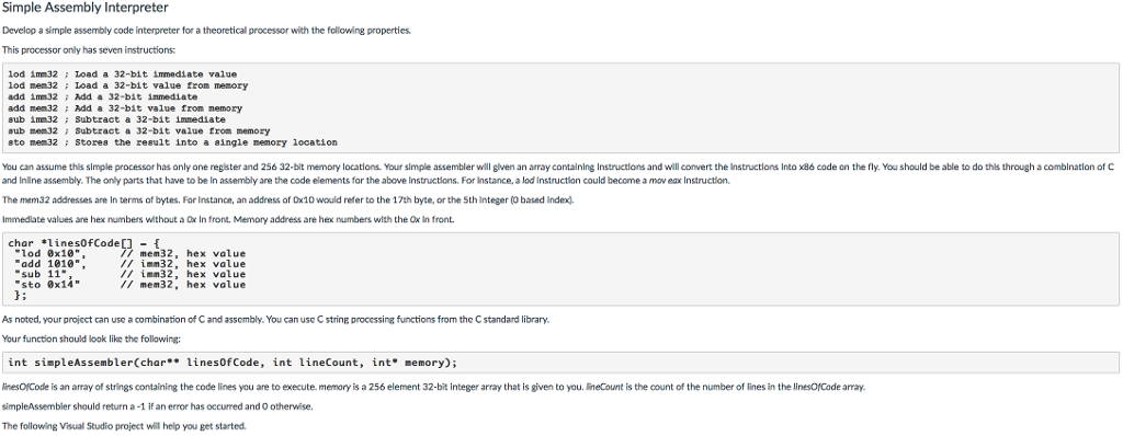 Solved Assembly language programming I need help with | Chegg.com