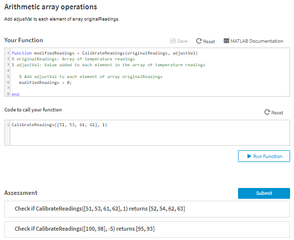 Solved Arithmetic array operation:s Add adjustVal to each | Chegg.com