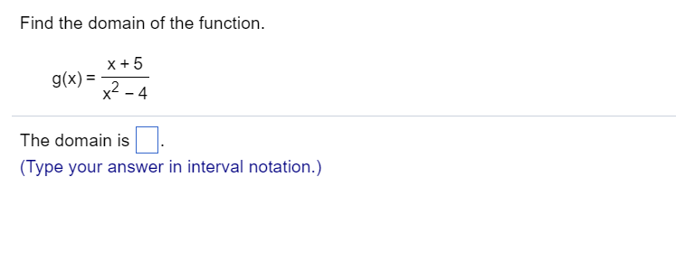 Solved Determine the domain of the variable x in the given | Chegg.com