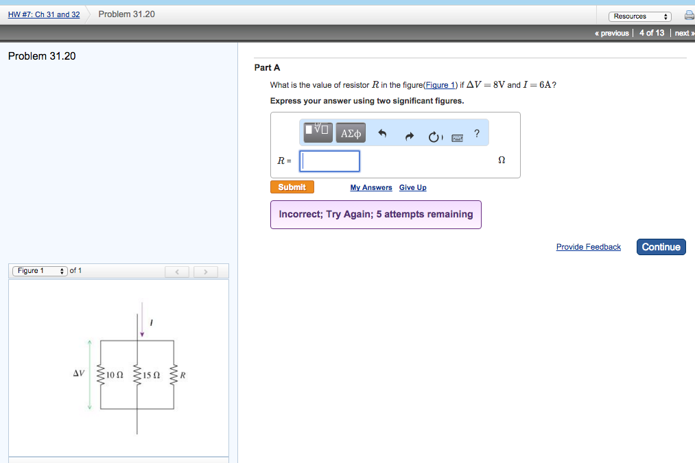 Solved Part A What is the value of resistor R in the figure