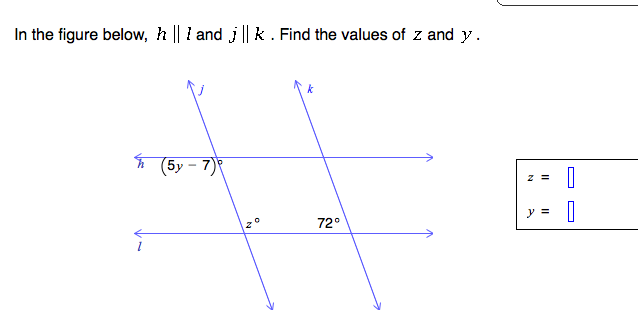 Solved In the figure below, h and j Ilk Find the values of z | Chegg.com