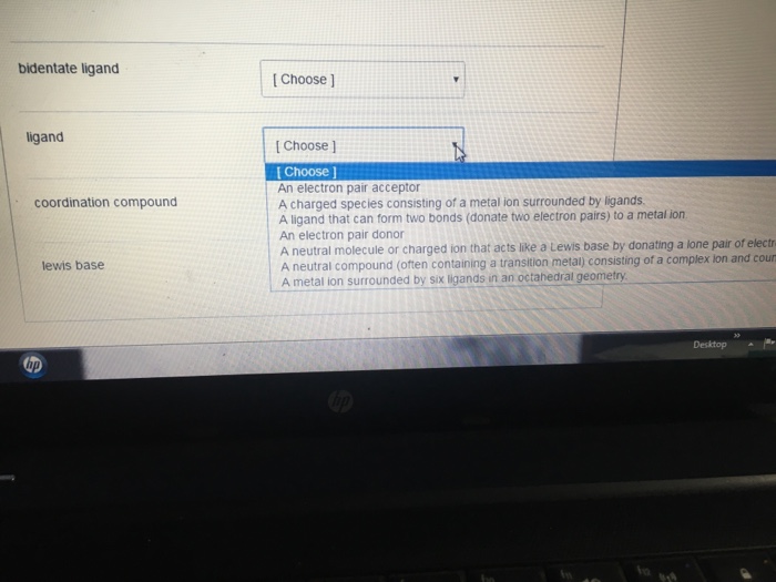 Solved bidentate ligand ligand an electron pair acceptor chegg